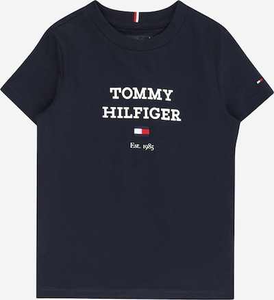 TOMMY HILFIGER Тениска в нейви синьо / бяло, Преглед на продукта