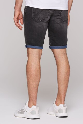 CAMP DAVID Slimfit Jeans Shorts RO:BI Slim Fit in Schwarz