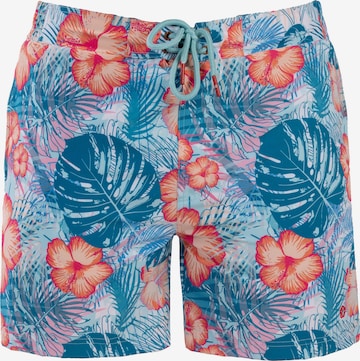 Frozen Cape Badeshorts RIBERA mit integrierter Kompressionsshort in Mischfarben: Vorderseite