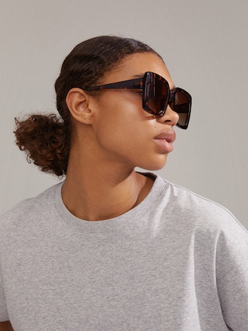 Pilgrim Sunglasses 'LUCIANA' in Brown