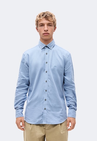 Regular fit Cămașă 'Essential Herringbone' de la FYNCH-HATTON pe albastru: față