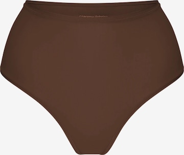 cfab (formerly creamy fabrics) Slip 'Hight-Waist Tanga' in Bruin: voorkant