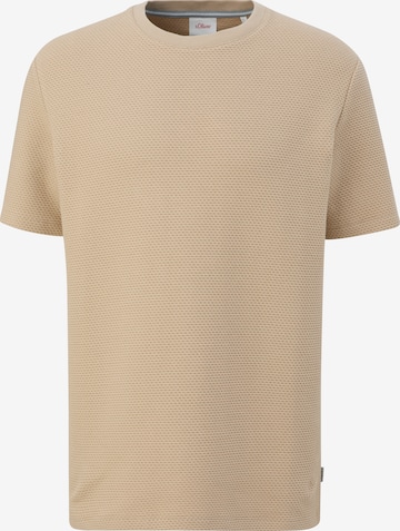 s.Oliver Shirt in Beige: voorkant