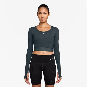 NIKE Funktionsshirt 'Nike Pro' in Grün: Vorderseite