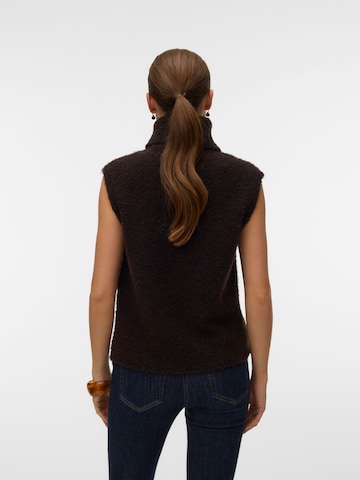 VERO MODA Gebreid vest 'VMEverlee' in Bruin