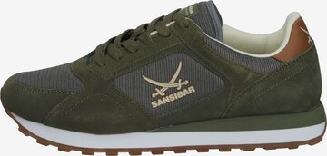 Sneaker bassa di SANSIBAR in verde: frontale