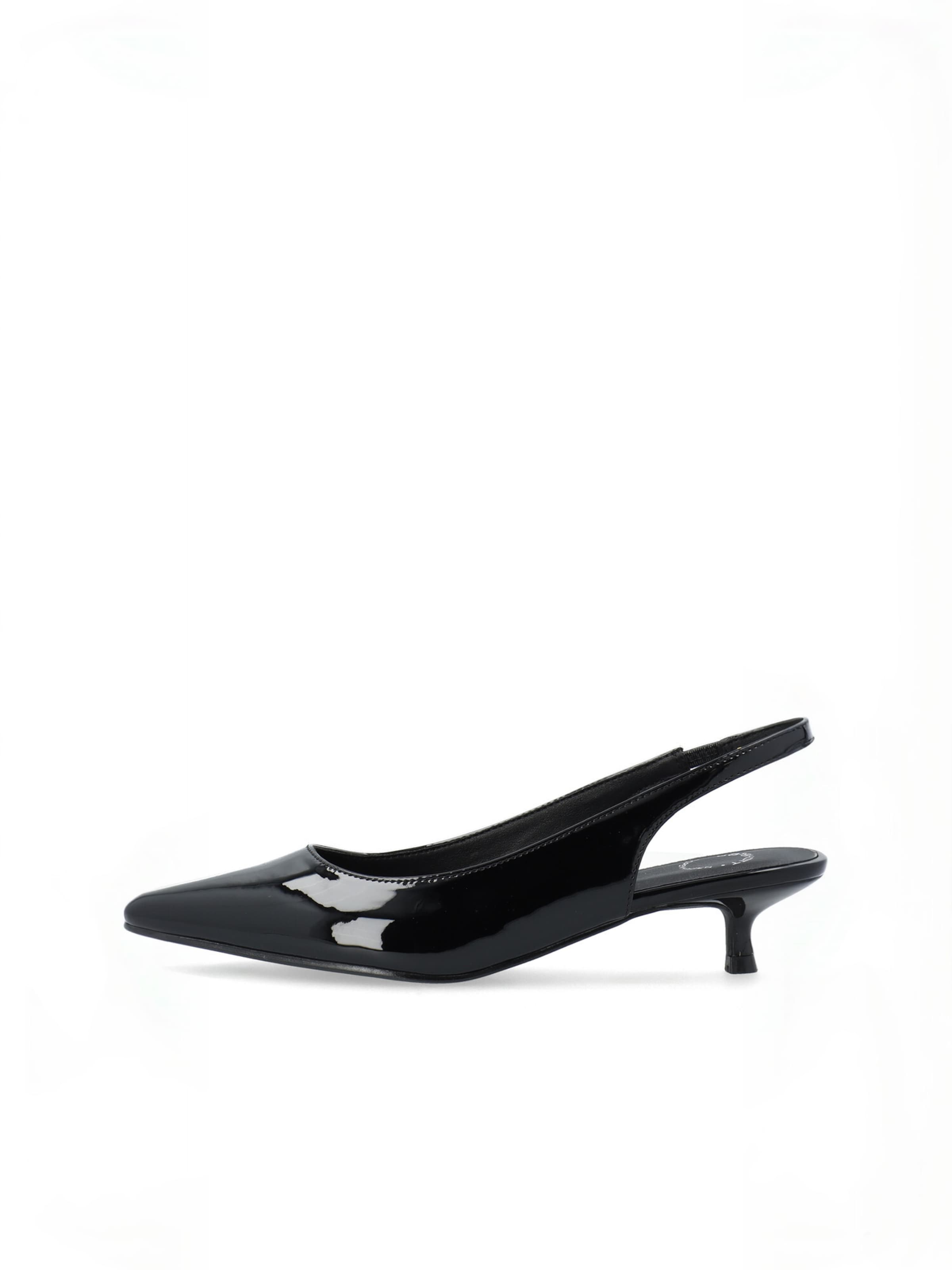 Ca'Shott - Sapatos abertos atrás ' CASANDREA ' em preto: frente
