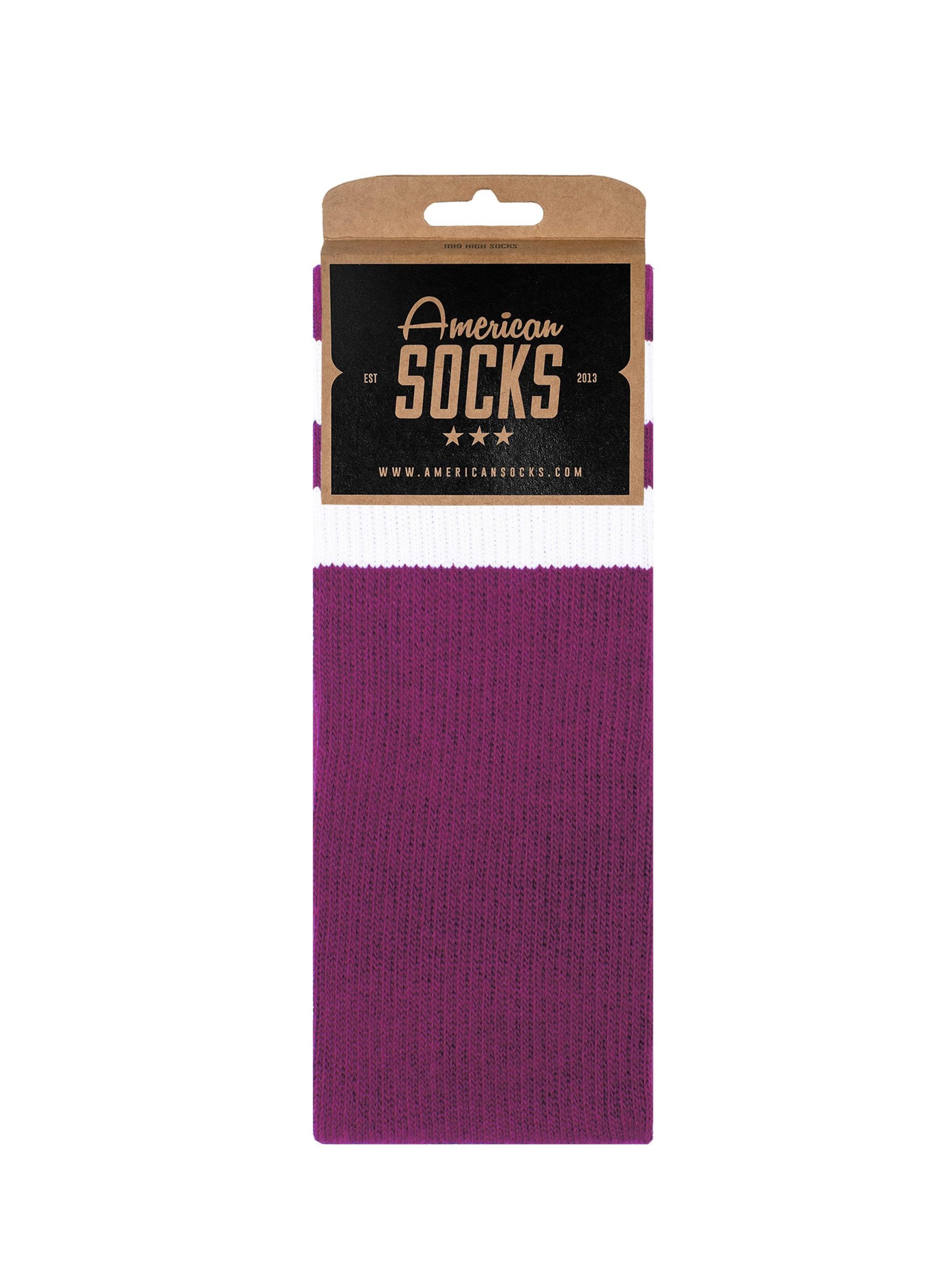 American Socks Socks 'Plum' in Purple