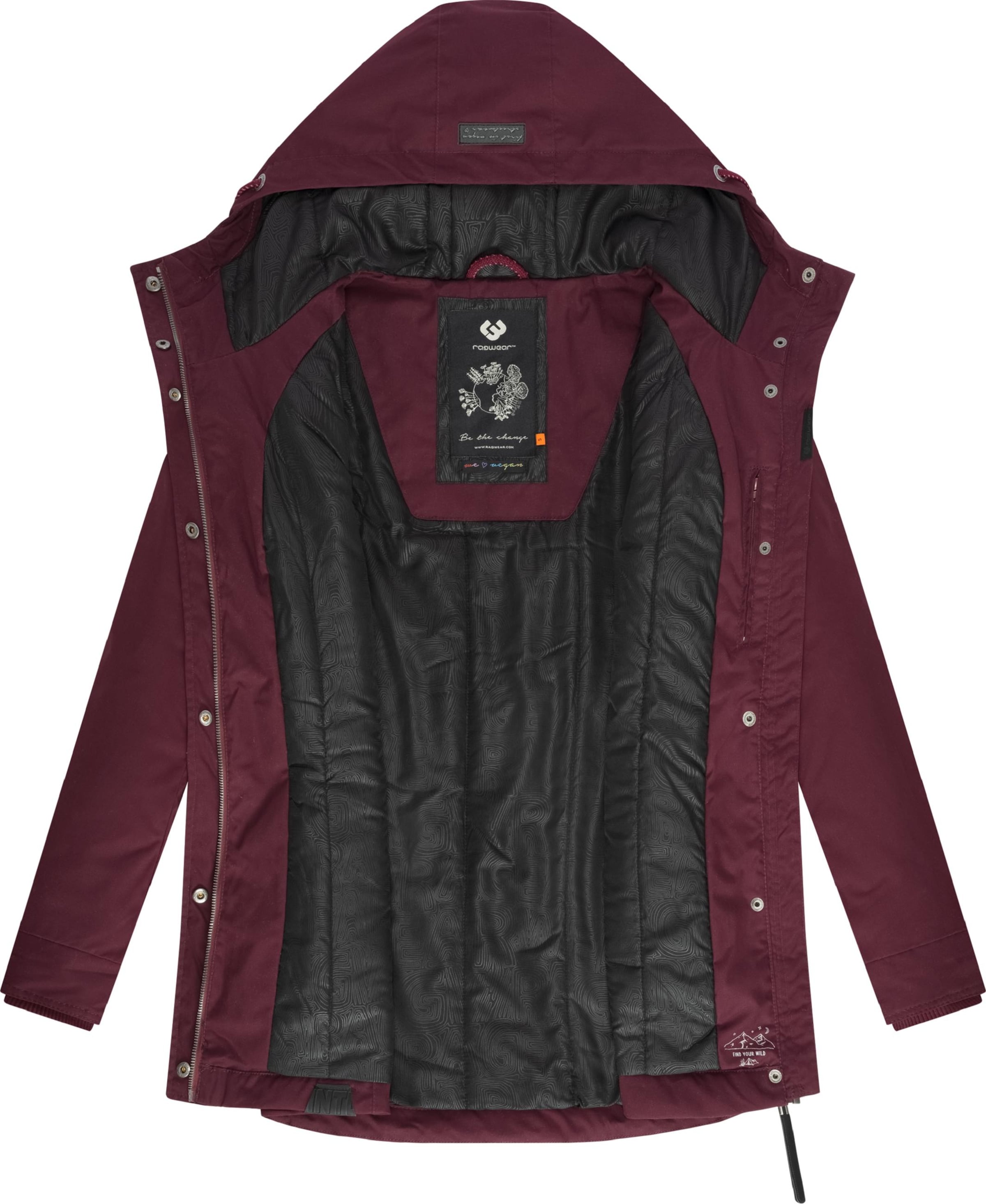 Ragwear Χειμερινό παρκά 'Monadis' σε κόκκινο