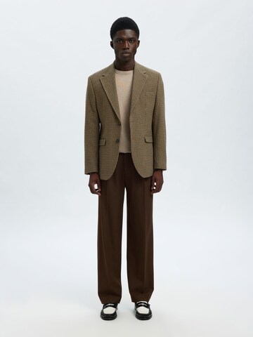 SELECTED Loosefit Pantalon 'SLH220' in Bruin