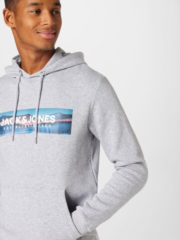 JACK & JONES Sweatshirt 'VALLEY' in Grau