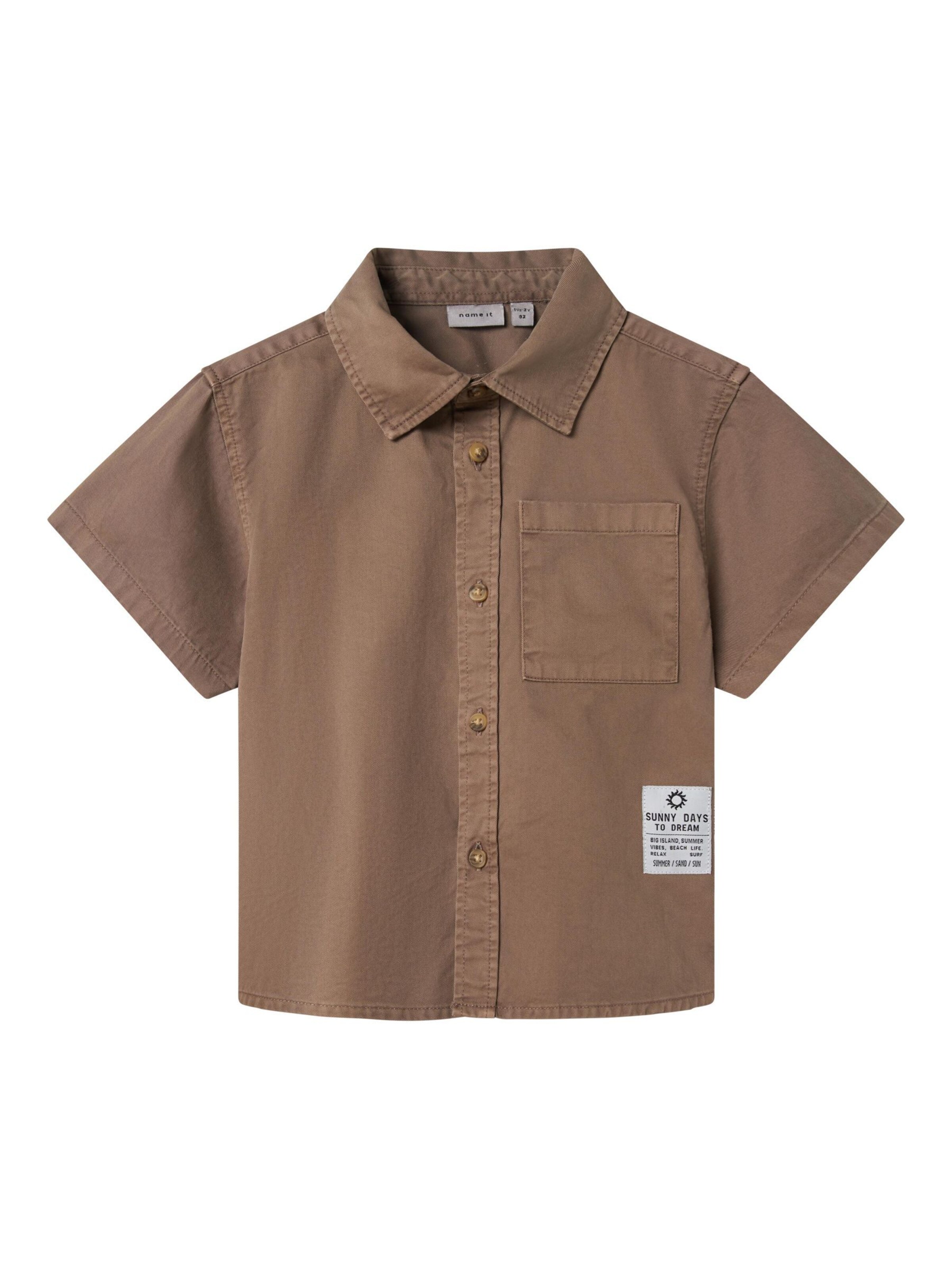 NAME IT Regular Fit Skjorte i brun: forside