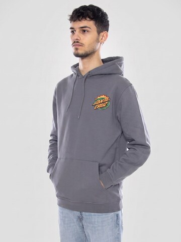 Sweat-shirt 'Kendall End Of The Dot -- Men's Grey Hoodie' Santa Cruz en gris : devant