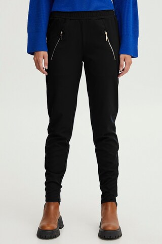 PULZ Jeans - Slimfit Pantalón 'Kira' en negro