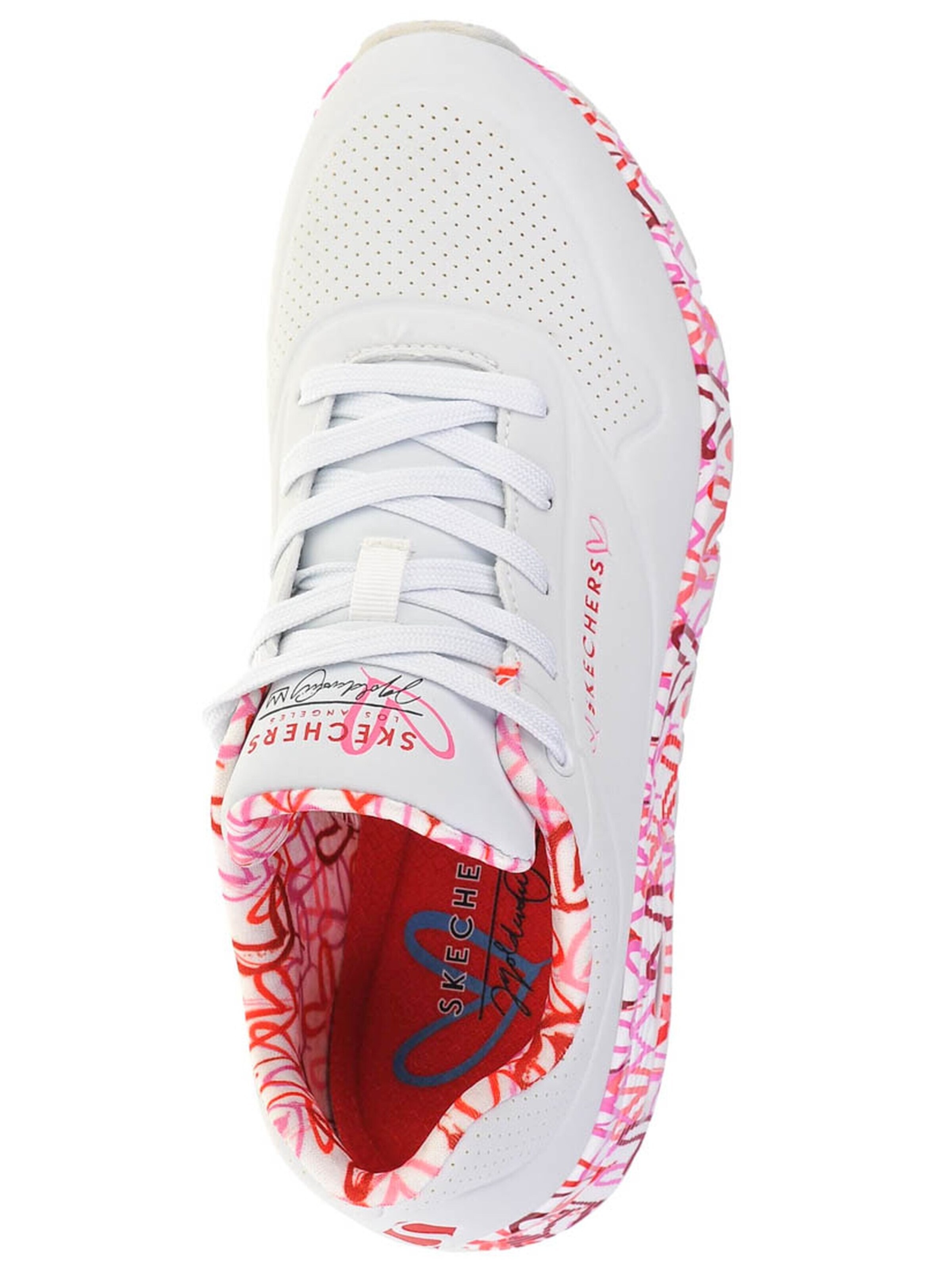 SKECHERS Σνίκερ χαμηλό 'Uno-Loving Love' σε λευκό
