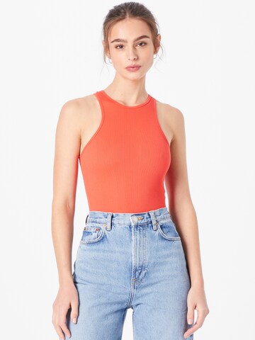 ONLY - Body camiseta 'Gwen' en rojo: frente