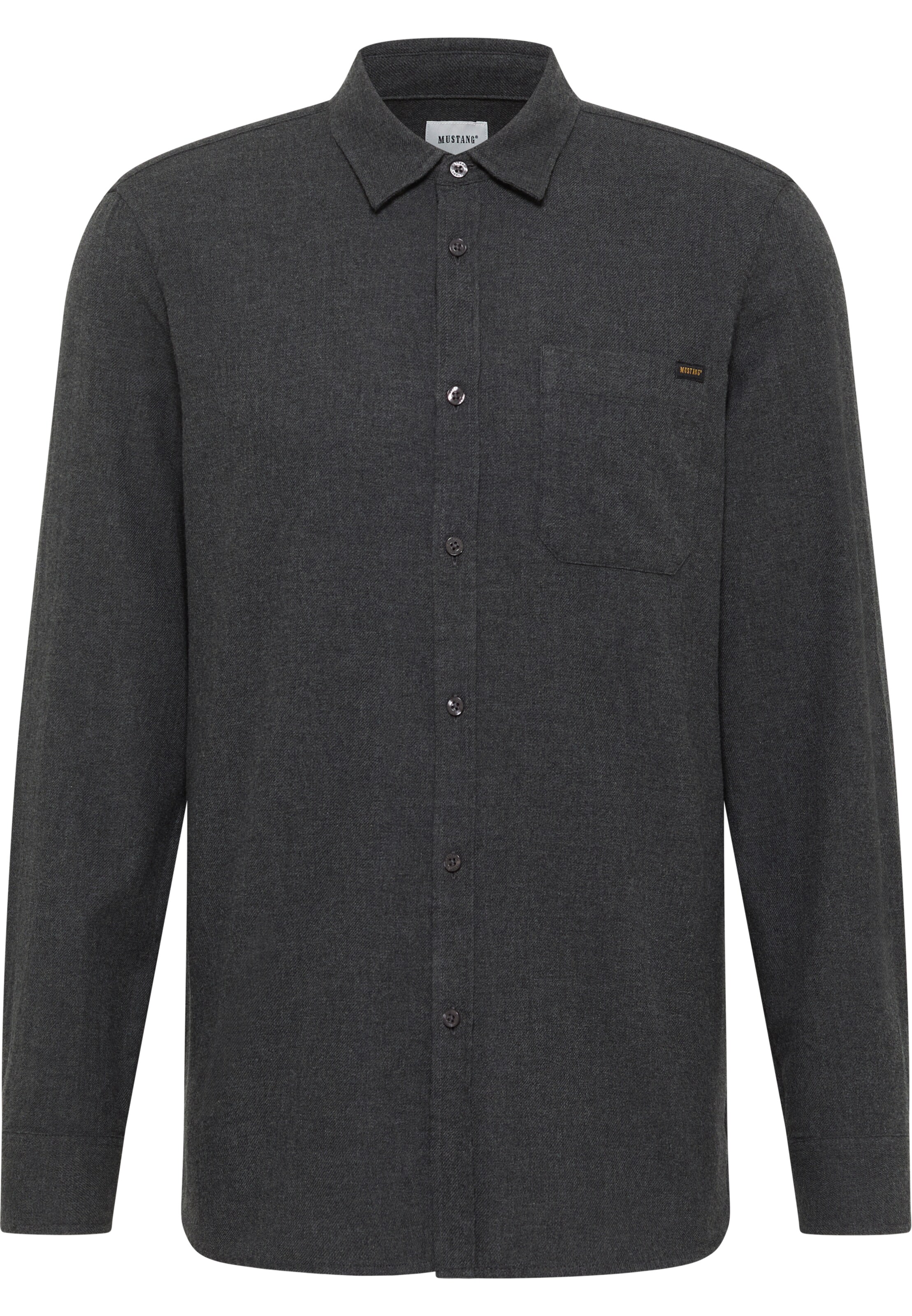 MUSTANG Rovný strih Košeľa 'EASTBRIDGE' - Sivá: predná strana