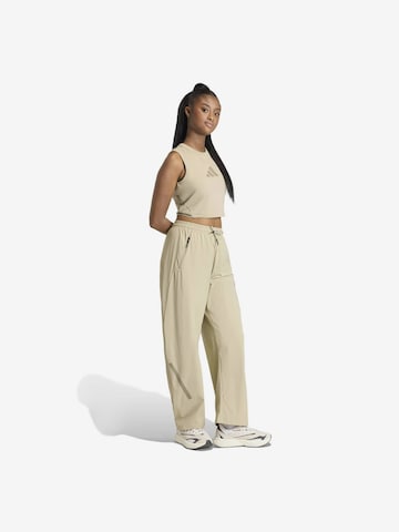 ADIDAS SPORTSWEARLoosefit Sportske hlače 'Z.N.E.' - zelena boja: prednji dio