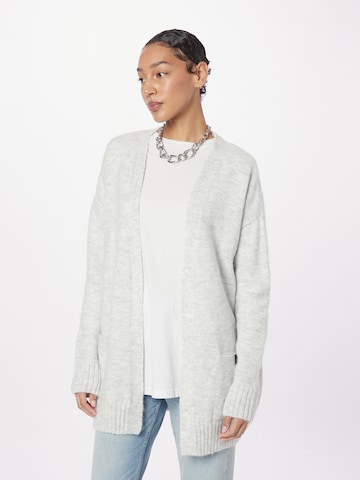 Superdry Strickjacke 'Essenial' in Grau: predná strana