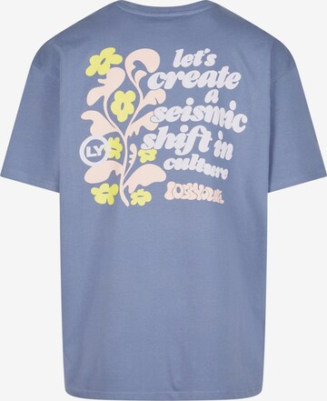 Lost Youth T-Shirt 'Flowers' in Blau