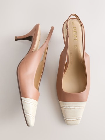 Escarpins à bride arrière 'Forever Comfort' Next en marron