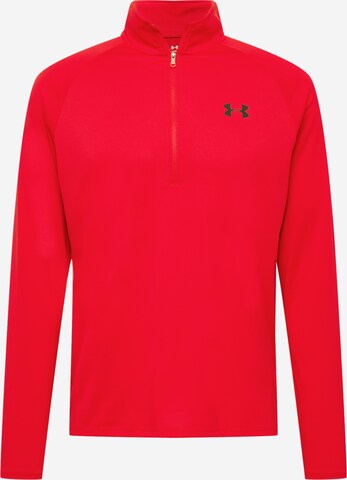 UNDER ARMOUR Funkcionalna majica | rdeča barva: sprednja stran