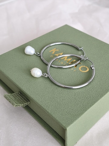 Kamiko Oorbellen 'ÉLISE PEARL' in Zilver