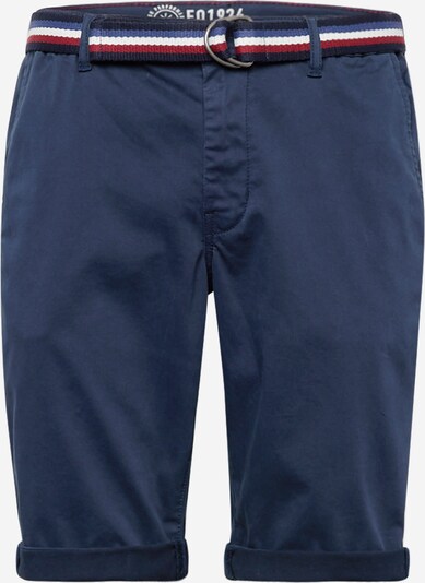 BLEND Pantalon chino en bleu marine / rouge feu / blanc, Vue avec produit