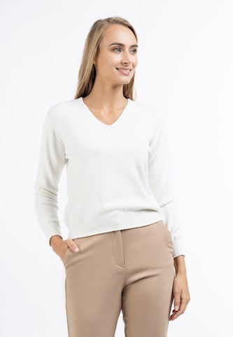 Pull-over 'Pryam' RISA en blanc : devant