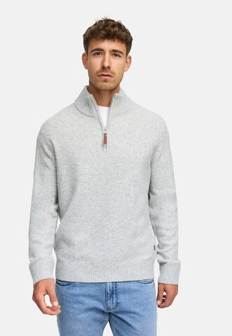 INDICODE JEANS Trui 'INTrax' in Grijs: voorkant