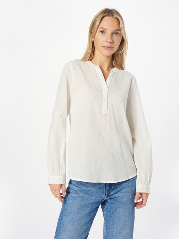 Kaffe Blus 'Silona' i beige: framsida