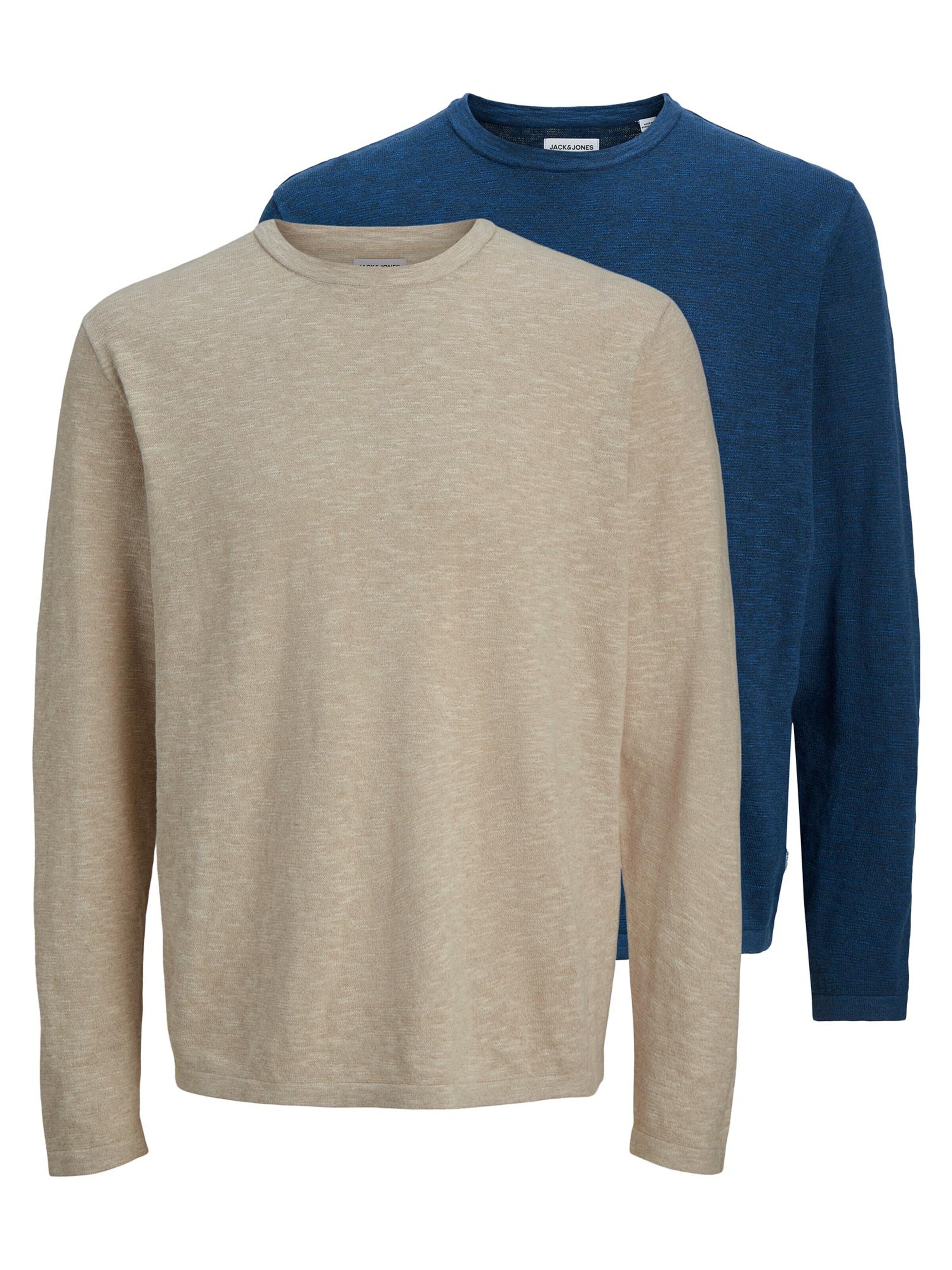 JACK & JONES Sweater 'Summer' in Blue: front