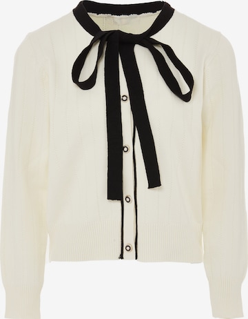 NAEMI Strickjacke in Weiß: Vorderseite