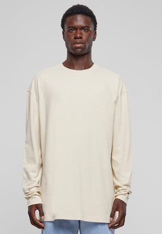 Urban Classics Shirt 'Open Edge' in Beige: voorkant