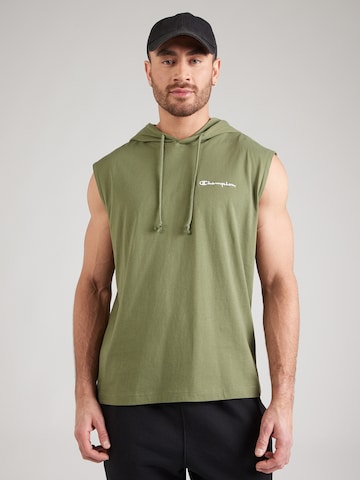 žalia Champion Authentic Athletic Apparel Marškinėliai: priekis