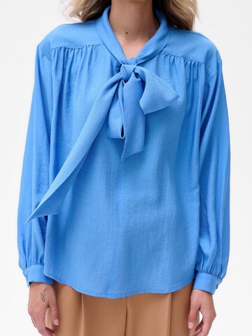Blue Shadow Blouse in Blue: front