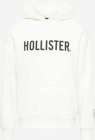 HOLLISTER - Sudadera en blanco: frente