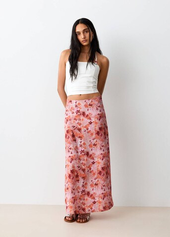 MANGO TEEN Skirt in Pink: front