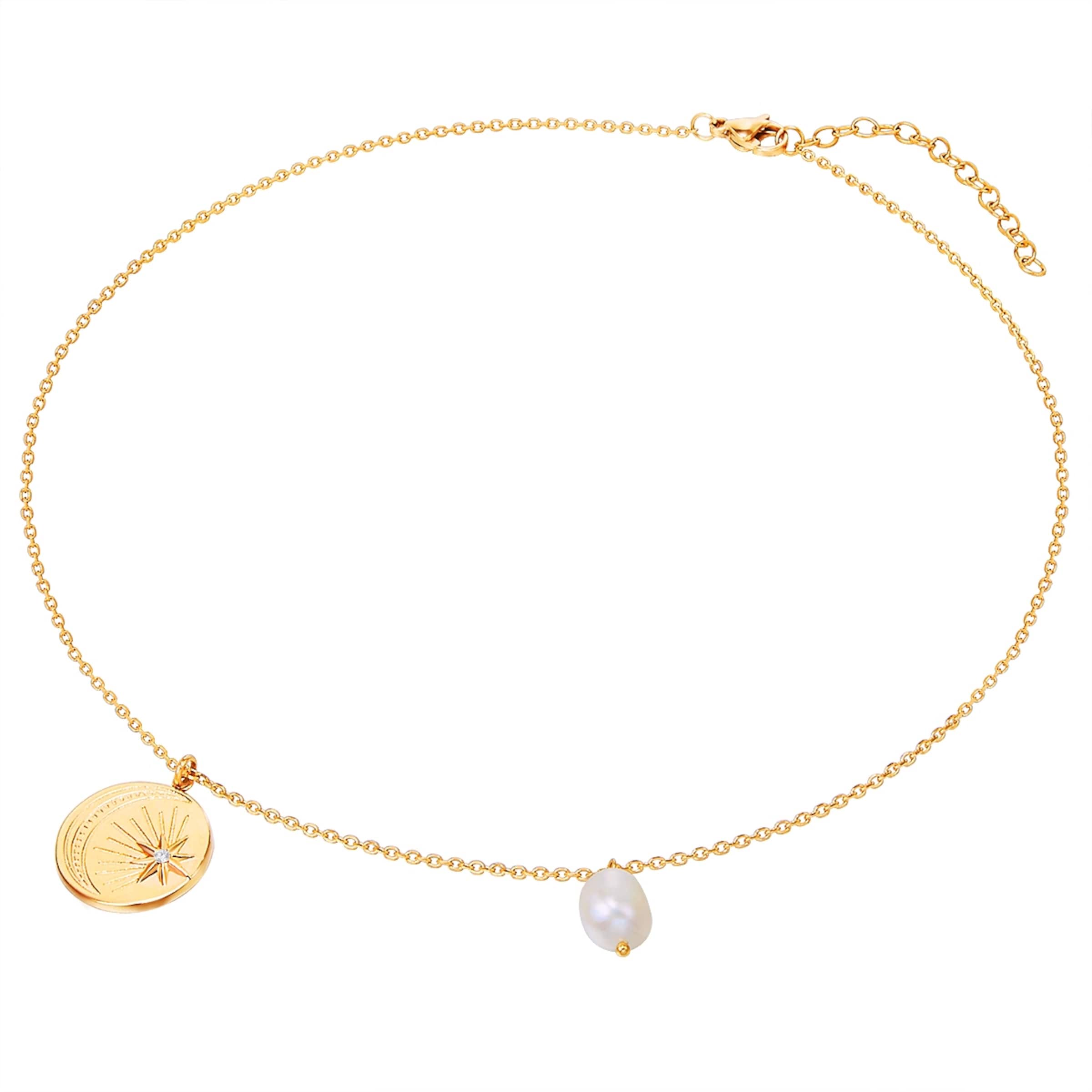 Valero Pearls - Cadena en oro: frente