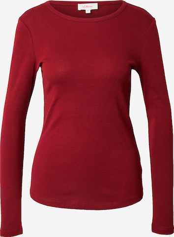 s.Oliver Shirt in Rood: voorkant