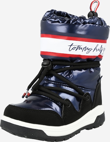 TOMMY HILFIGER Snow Boots in Blue: front