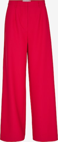 minimum Wide leg Broek in Rood: voorkant