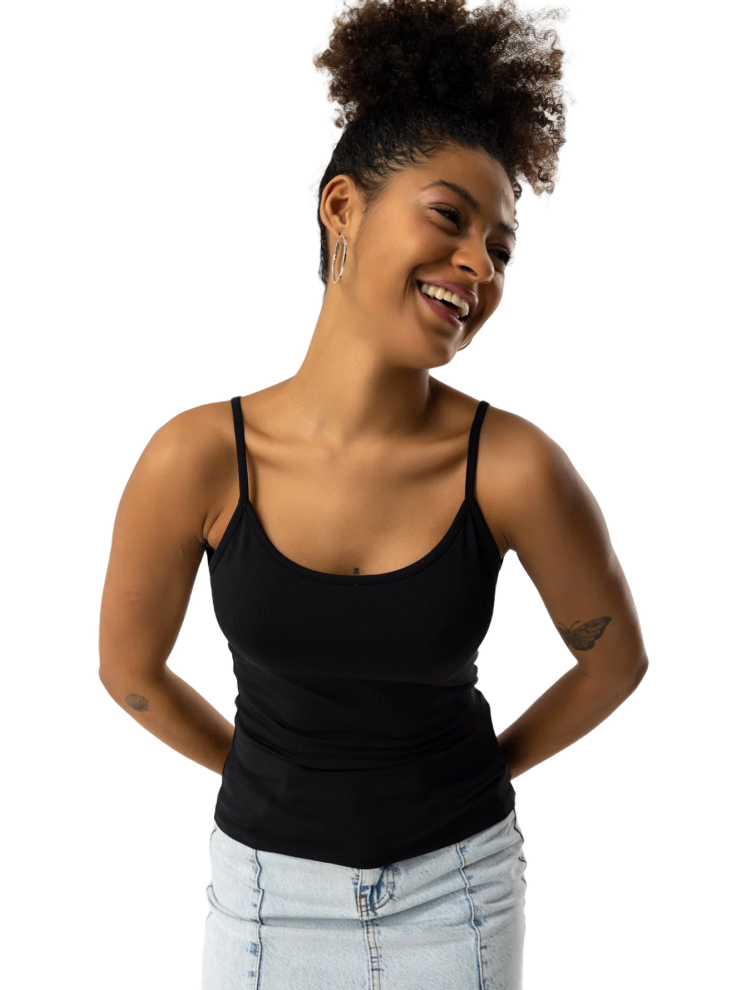 No Matter What Top in Schwarz