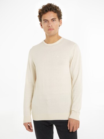 Calvin Klein Regular Pullover in Beige: Vorderseite