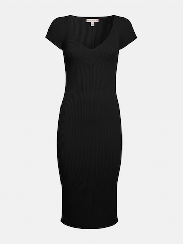 melns GUESS Adīta kleita: no priekšpuses