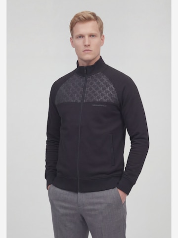 Giacca di felpa di Karl Lagerfeld in nero: frontale