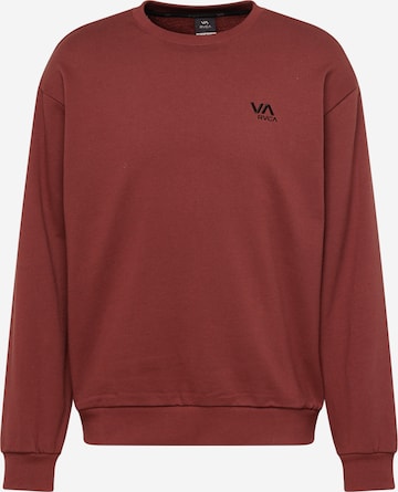 RVCASweater majica - crvena boja: prednji dio
