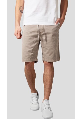 Urban Classics Regular Trousers in Beige