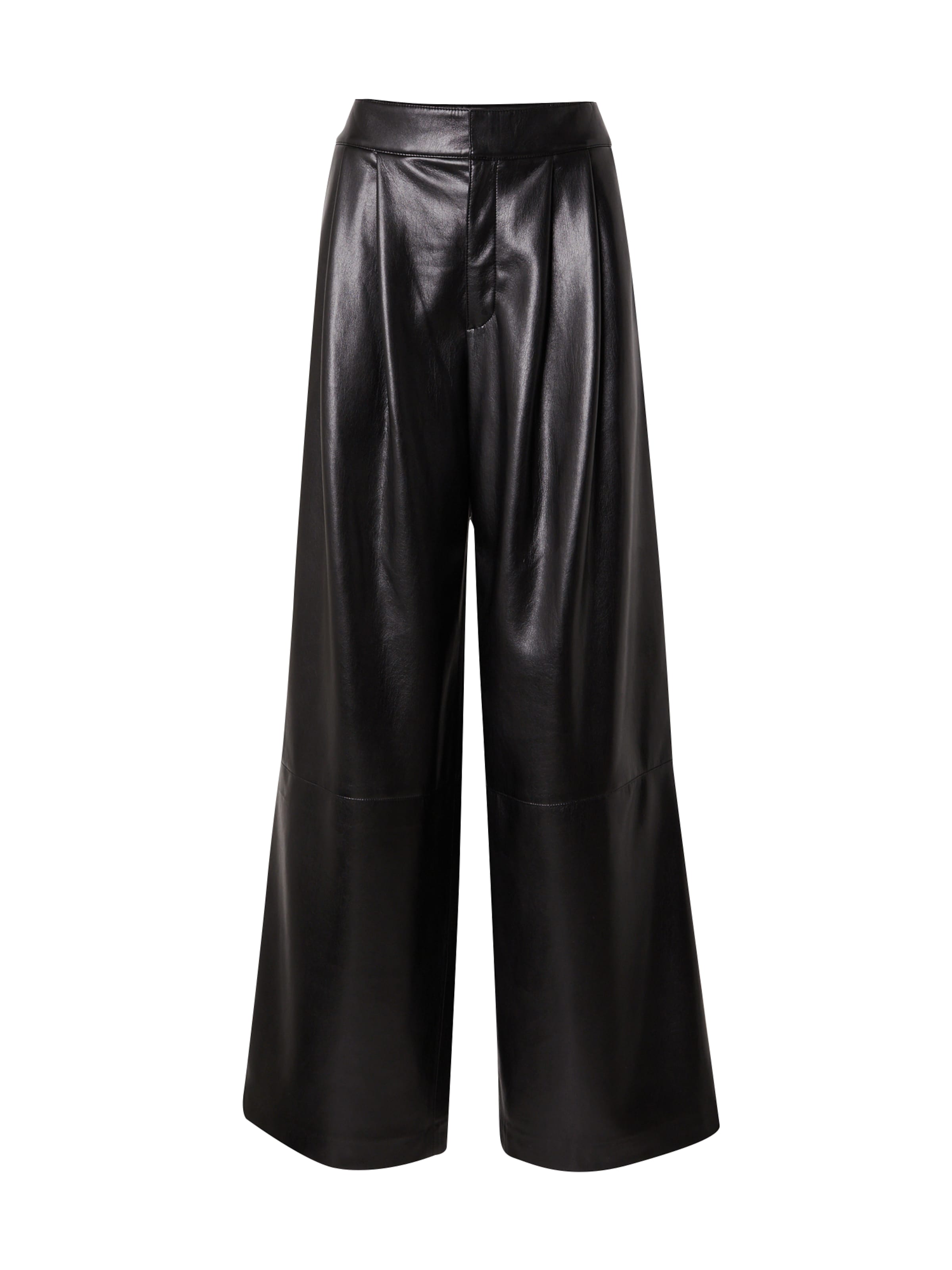 BOSS Wide Leg Laskoshousut 'Tadesa' värissä musta: etupuoli