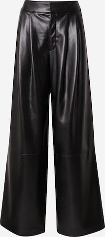 BOSS Wide Leg Laskoshousut 'Tadesa' värissä musta: etupuoli